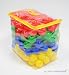 200 Plastic Pit Balls for Play Tents: 4 Colors - Red, Yellow, Green, Blue