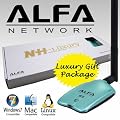 ALFA AWUS036NH 2W Long Range Wireless N 802.11N USB Network Adapter Luxury Package
