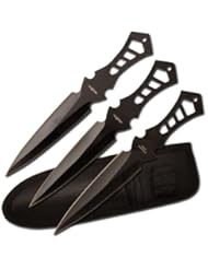 Perfect Point TK-017-3B Throwing Knife Set 3 Piece 7.5-Inch Overall