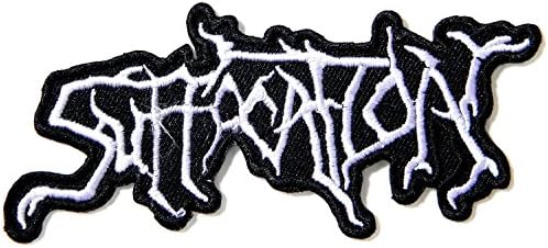 4" Wide x 1.5" Tall Suffocation Music Band Heavy Metal Punk Rock Logo Sign Patch