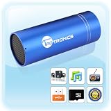 Tout en Un- Haut parleur MP3 + lecteur MP3 + FM, bleu, compacte et portable,super pour sport en plein air