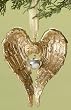 Holiday Traditions Gold Angel Wings with Bell Christmas Ornament