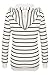ANGVNS Ladies Women Casual Hooded Long Sleeve Striped Pullover Hoodies With Fleece