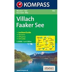 Villach, Faaker See: Wander- und Bikekarte. Carta escursioni e bike. Mit Panorama. GPS-genau. 1:25.000