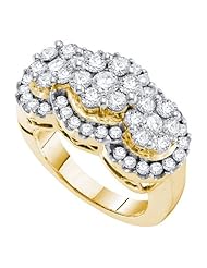 2.00CT-DIA 3-FLOWER RING