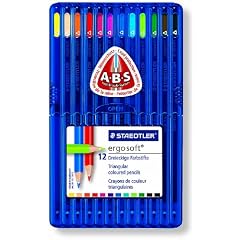 Staedtler 157 SB12 ergo soft Farbstift, 3 mm, aufstellbare Staedtler Box mit 12 Farben