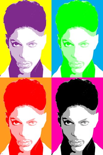 celebrity singer PRINCE MULTIPLE IMAGE POP ART POSTER 24X36 sexy ART new