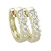 14K Yellow Gold 1/2 ct. Diamond Huggie Earrings