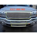 03-06 GMC Sierra 1pc Upper + 1pc Bumper + 1pc Air Dam Combo Billet Grille by AR
