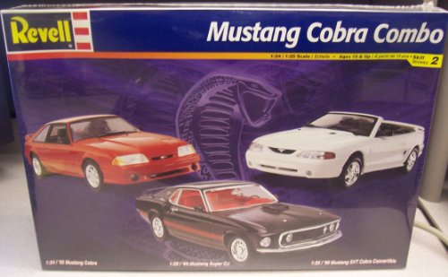 Revell 6861 Mustang Cobra Combo Set - 3 Kits - 1:24/1:25 Scale Plastic Model Kits