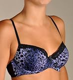 Betsey Johnson Womens Slinky Knit Demi Bra