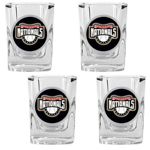 Washington Nationals MLB 4pc Square Shot Glass Set