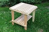 Cedar Side Table with Shelf, Amish Crafted