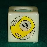 Billiard Pool Cue Chalk Holder - 9 Ball