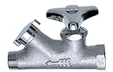 三栄水栓 【化粧バルブ ストレーナ内蔵】 ストレーナ45度化粧バルブ 共用形 V29-1-13