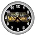 Silver Wall Clock of World of Warcraft Official Logo (Guild, PC Game, Expansion, Addons, Movie)