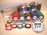 Original Casino Royale - 100 Poker Chips - Chip Set + Dealer Button - Blind Timer