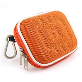 Kroo Orange NYLON Universal Digital Camera Case by Kroo