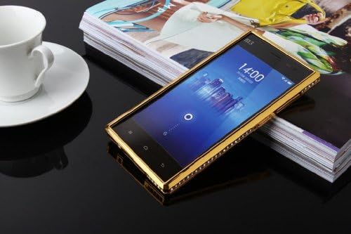 Luxury Metal Diamond Bumper Frame Case Cover for Xiaomi M3 (Luxury Gold)