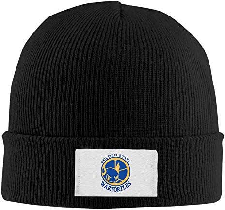 Winter Golden State Wartortles Tortles Skull Cap Womens Black Elastic Rib Knit
