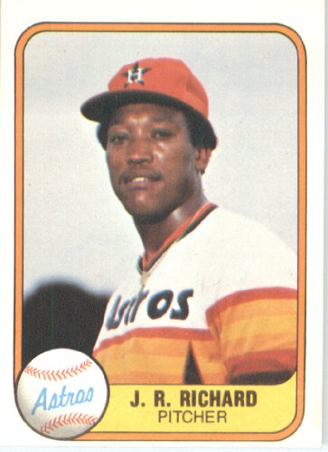 1981 Fleer # 56 J.R. Richard Houston Astros Baseball Card - In A Protective ScrewDown Display Case!