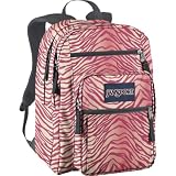JanSport Big Student Backpack (Pink Prep/Coral Sparkle Flashback Zebra)