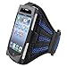 Mesh Sports Arm Band for iPhone 3 and 4 Black and Blue