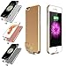 Apatner Ultra Thin Battery Case Cover Rechargeable Backup Power bank Charger Cover For iPhone 6Plus/6s Plus 5.5inch(Gold)
