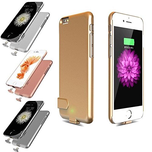 Apatner Ultra Thin Battery Case Cover Rechargeable Backup Power bank Charger Cover For iPhone 6Plus/6s Plus 5.5inch(Gold)