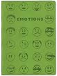 Green Embossed "Emotions" Leather Journal - Lined