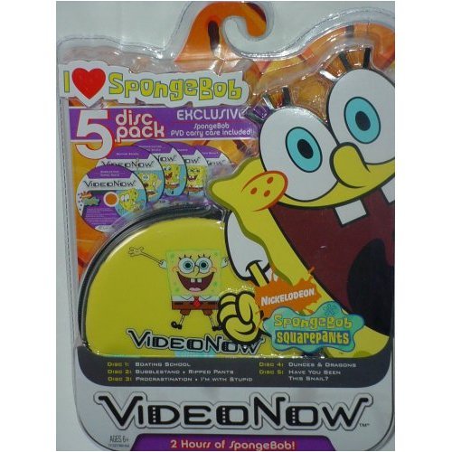 Childrens Toyshop  Toys : VideoNow 5 Disc Pack PVD's of SpongeBob Squarepants