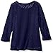 My Michelle Girls' Long Sleeve Top with Knit Back and Woven Sublimated Front
