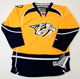 NHL Reebok Nashville Predators Youth L/XL Stitched Premier Hockey Jersey Yellow
