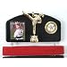 Martial arts belt display with a KICK ! Midn. trophy female