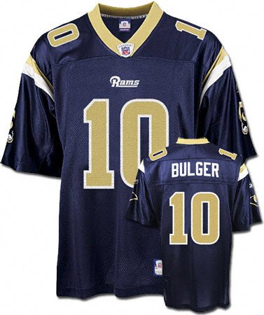 Marc Bulger St. Louis Rams Reebok Navy Replica Jersey
