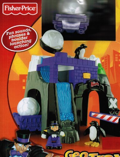 Fisher Price GeoTrax DC Super Friends The Penguin Lair 2-7