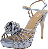 Le Soir Pour La Victoire Women's Hollyn Platform Sandal, Blue, 6 M US
