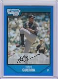 2007 Bowman Chrome Draft Future's Game Prospects Blue Refractors BDPP72 Deolis Guerra (Baseball Cards) New York Mets (Serial #d to 199)