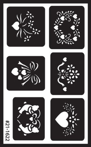 Armour Etch Over N Over Stencil, Assorted