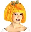 Girls Pumpkin Spice Wig - Child Std.