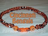 NFL Cincinnati Bengals 3-Rope x50 Titanium Tornado Sport Necklace - 18"