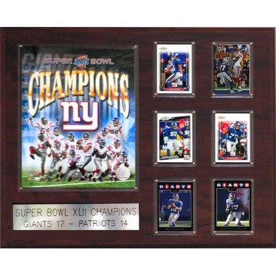 NFL New York Giants Super Bowl XLII Plaque