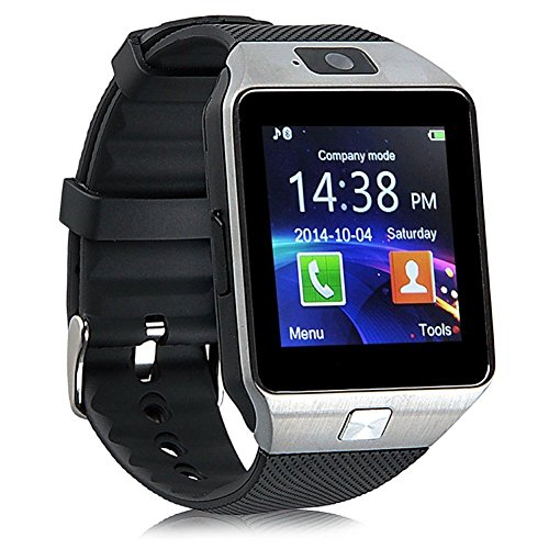 Ottertooth DZ09 Bluetooth Smart Watch, Wrist Wrap Watch Phone (Micro SIM) with Camera & Touch Screen for Samsung galaxy, Nexus, HTC, Sony and Other Android Smartphones, Black