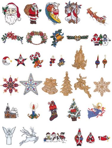 Brother SA328 No.28 Christmas Embroidery Card