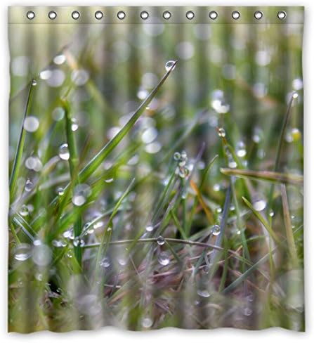 SANMOU Custom Raindrops Pattern Shower Curtain Waterproof Polyester Bathroom 66" x 72",about 167cm x 183cm