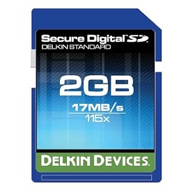 Delkin 2 GB SD Standard 115X Memory Card (2 Pack) (DDSDFLS1-2GB (2X2GB))