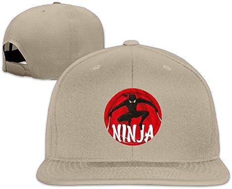 BODAP American Ninja Warrior Logo Adjustable Flat Brim Baseball Cap Natural