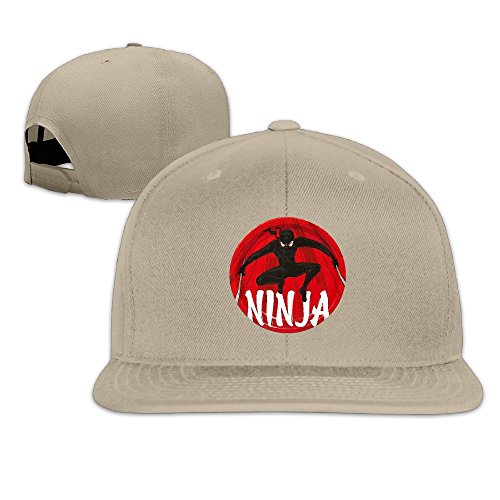 BODAP American Ninja Warrior Logo Adjustable Flat Brim Baseball Cap Natural