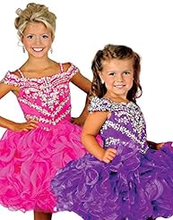 Toddler Lace   Ball Gown Pageant Dress/Mini Dress 
