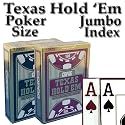 Copag 100% Plastic Playing Cards - Texas Hold 'Em Poker Size Jumbo Index Burgundy/Black Decks Set